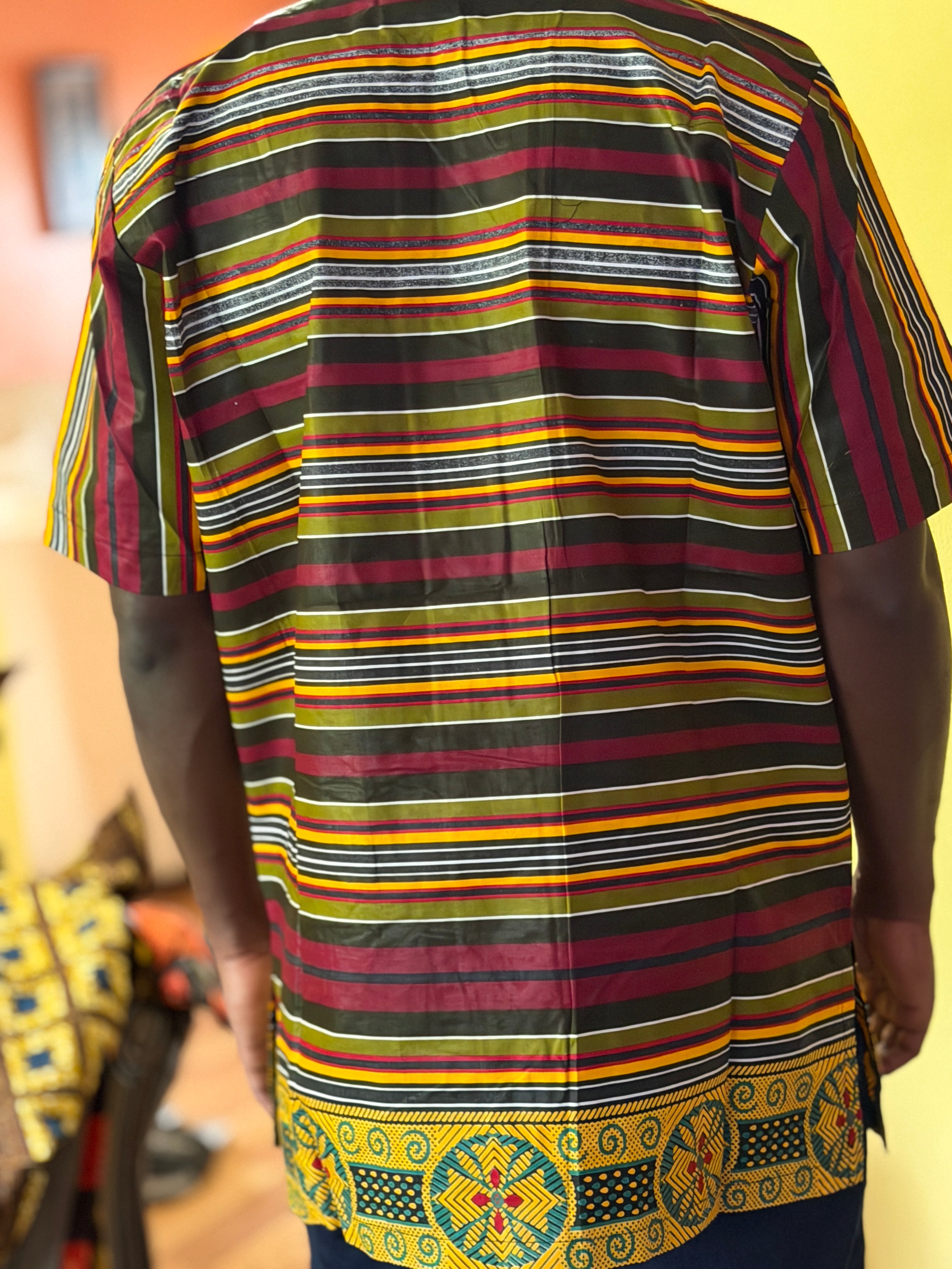Quality african wax shirt size xl