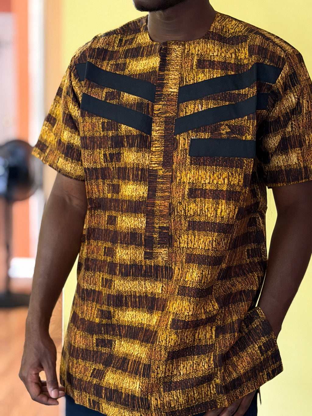 African wax shirt size xl