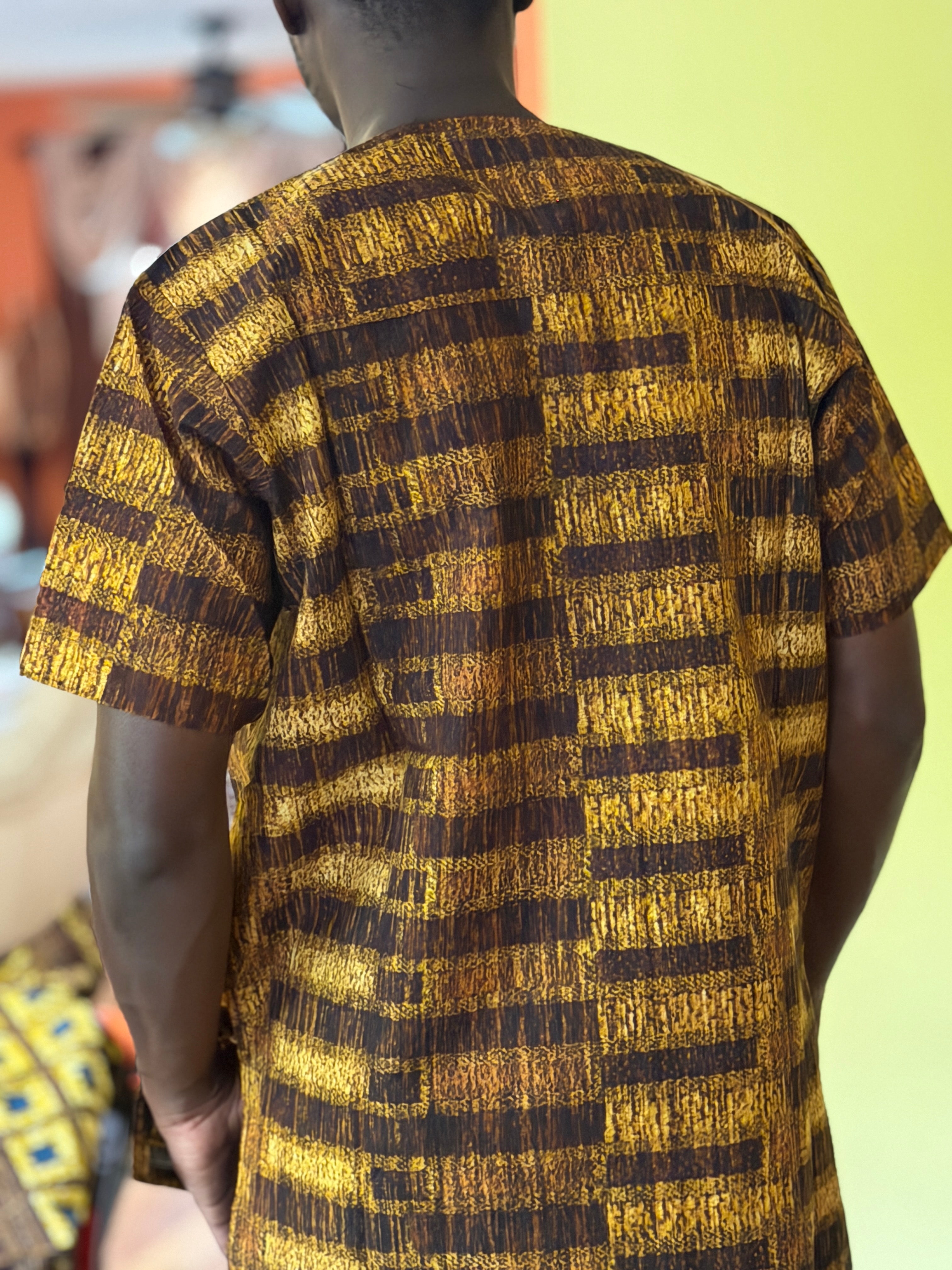 African wax shirt size xl