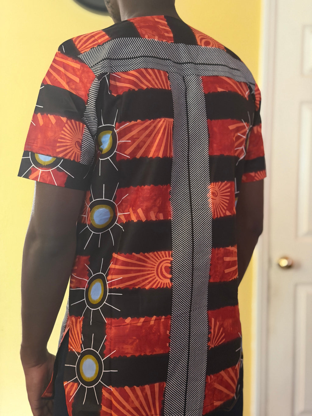 African wax shirt size M