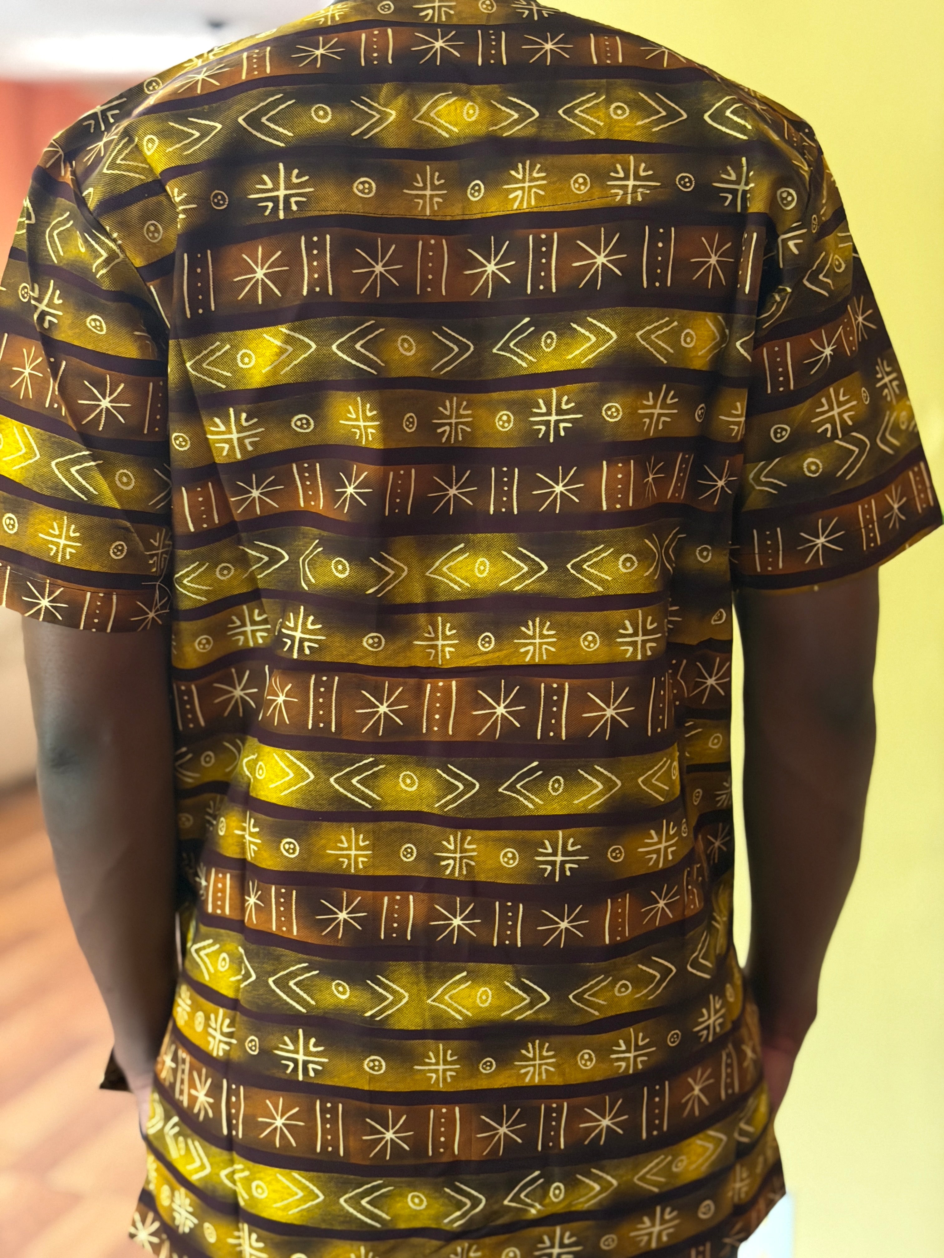 African wax shirt size L