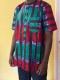 African wax shirt size L