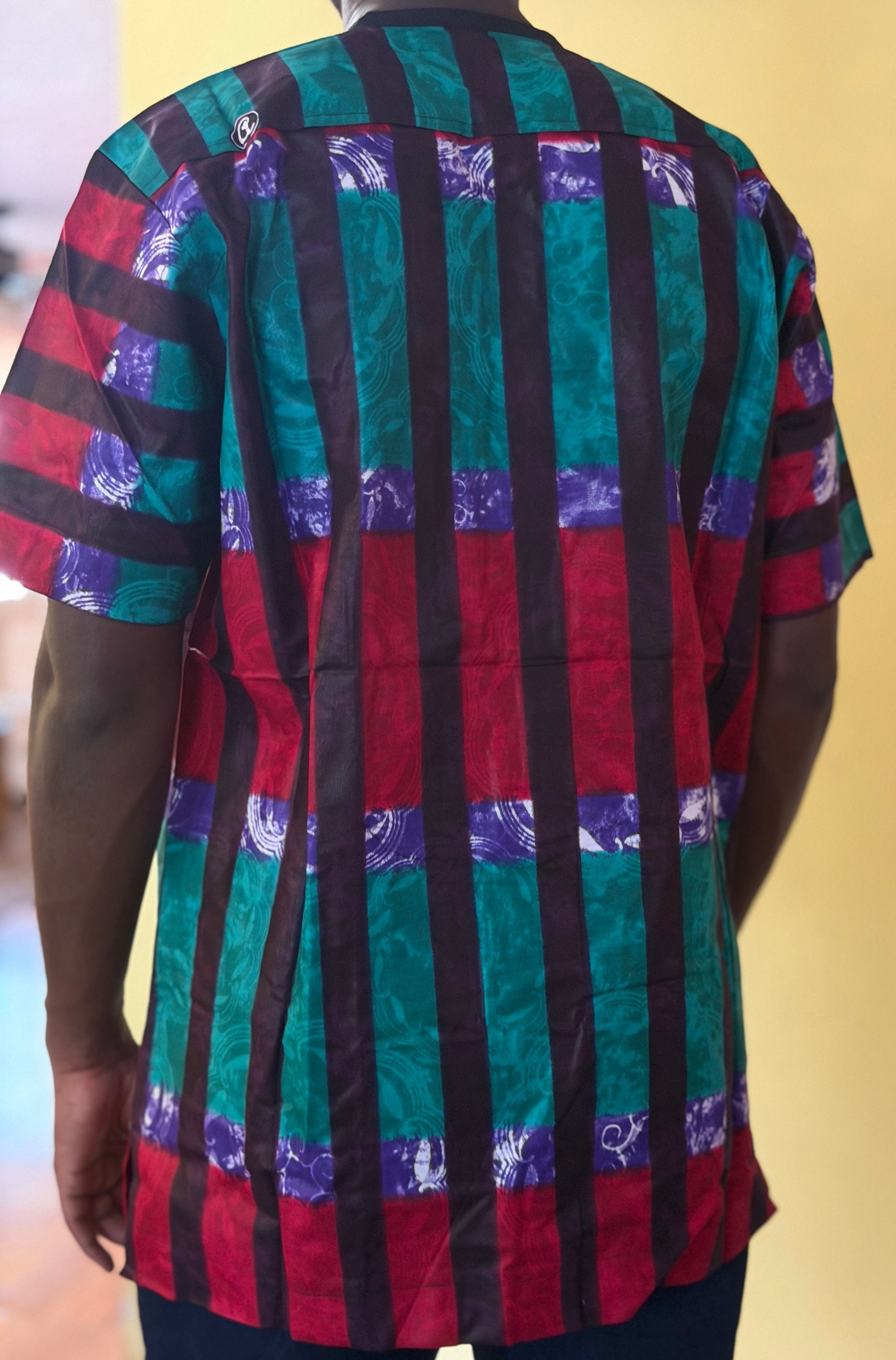 African wax shirt size L