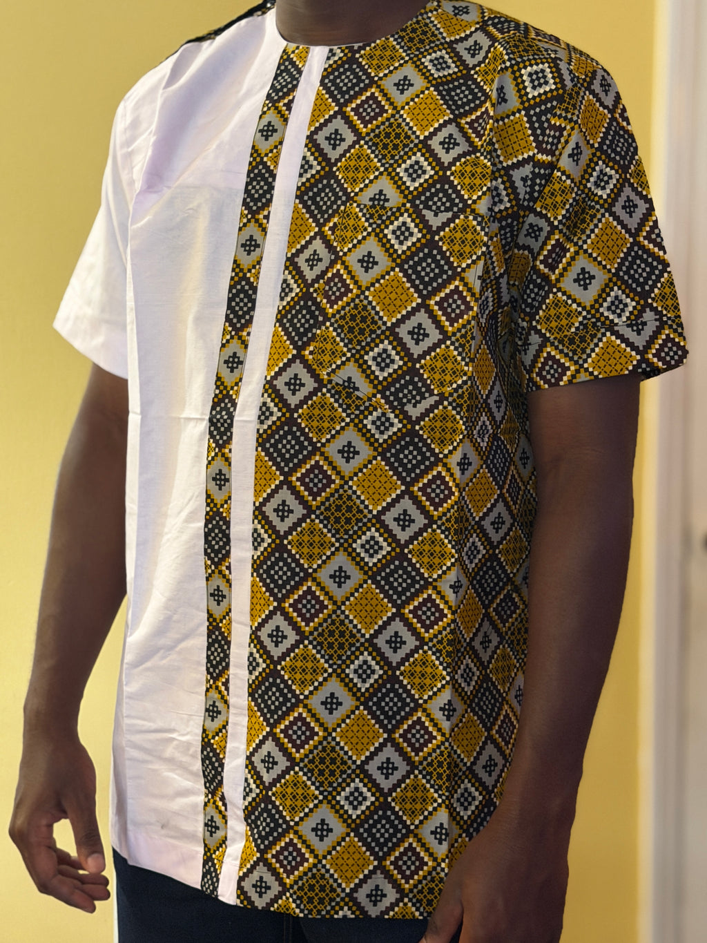 African wax shirt size L