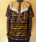 African wax shirt size L
