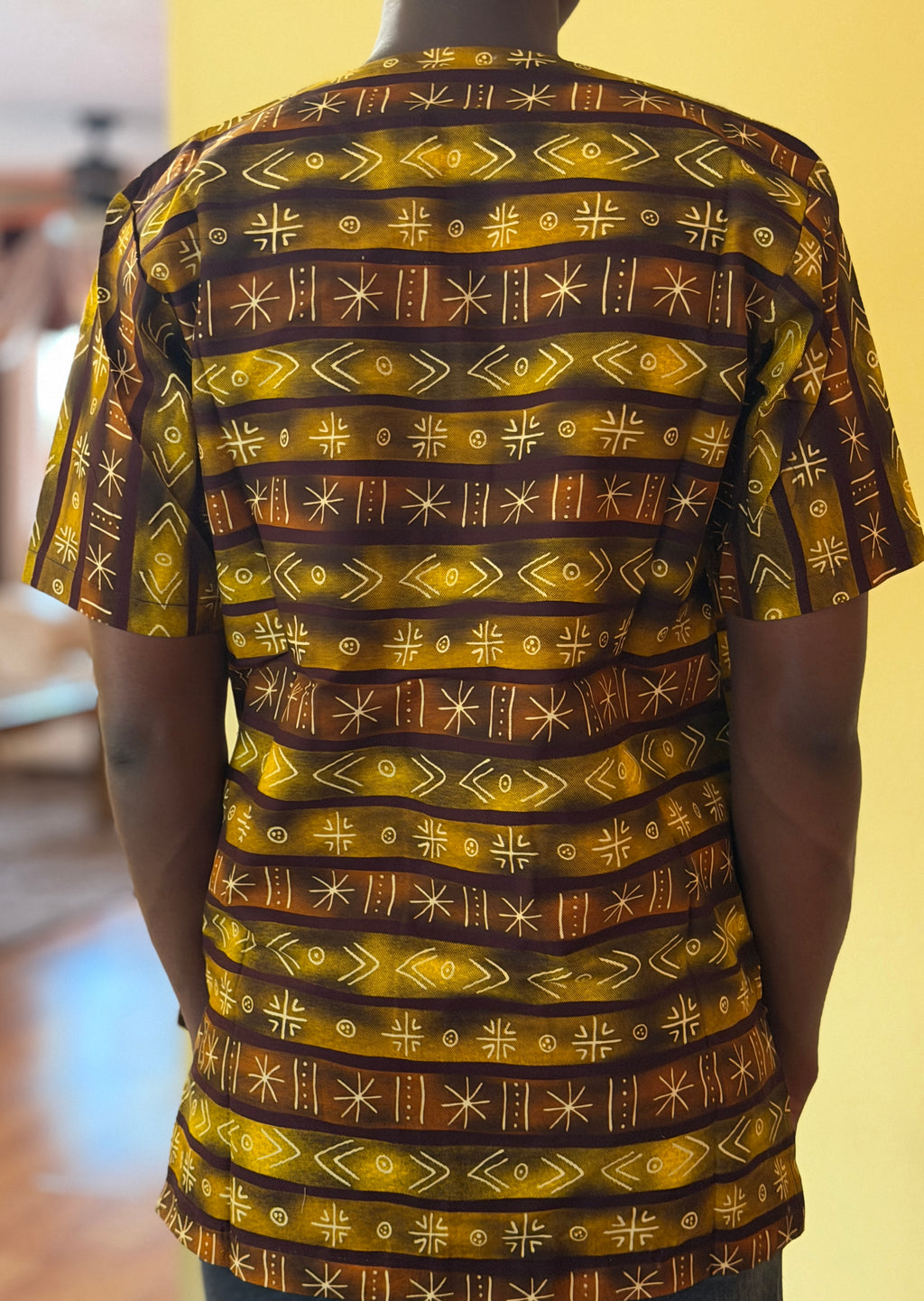 African wax shirt size L