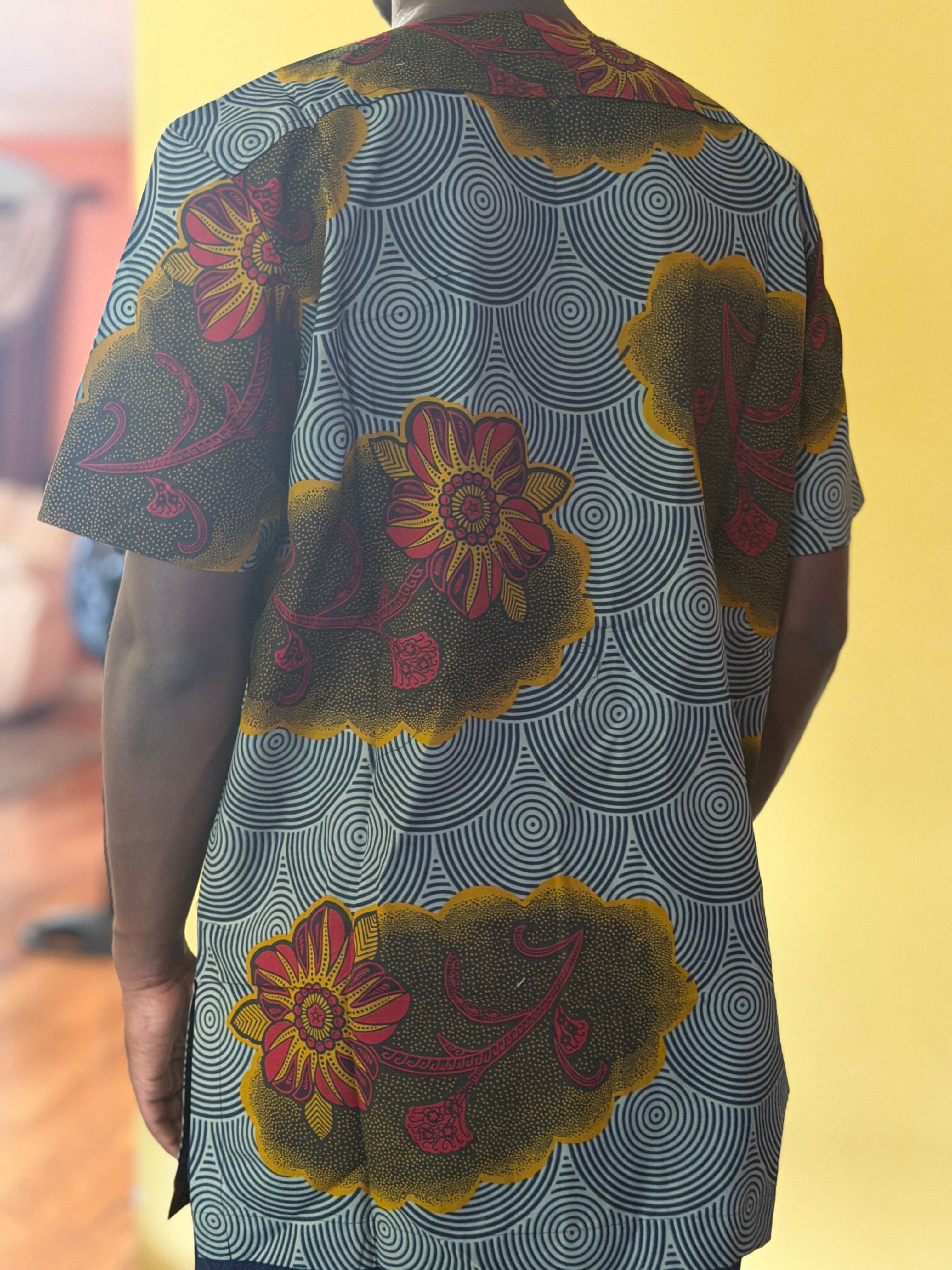 African wax shirt size XL