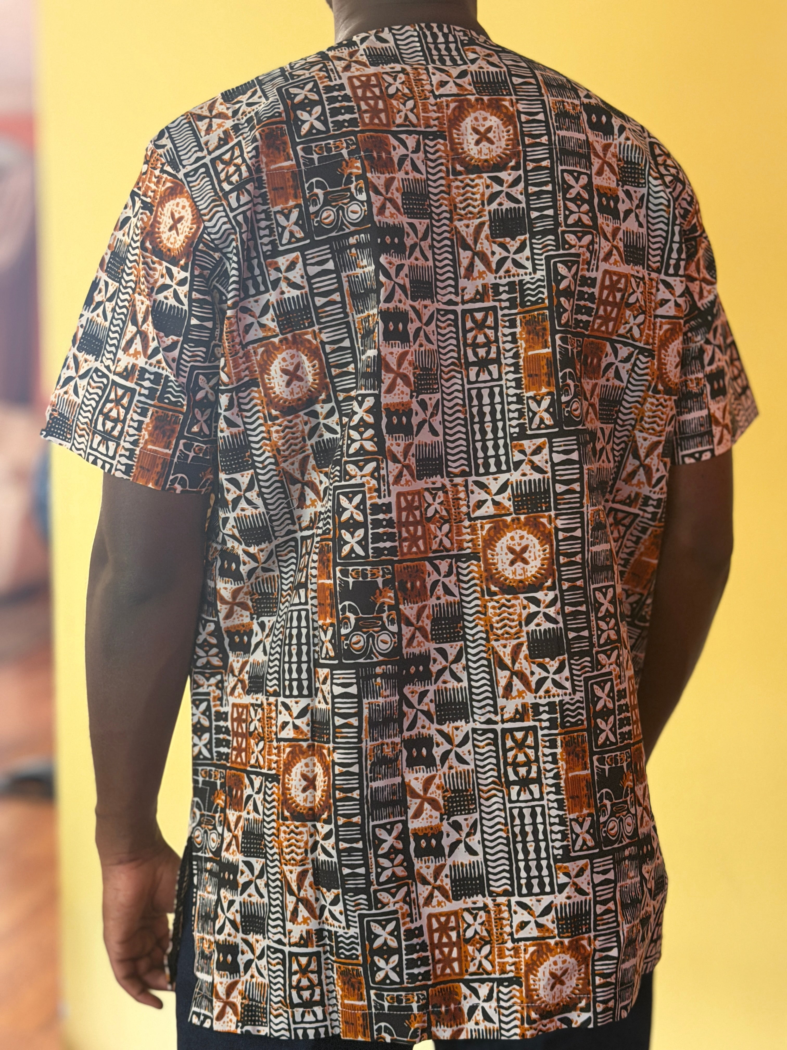 African wax shirts size XL
