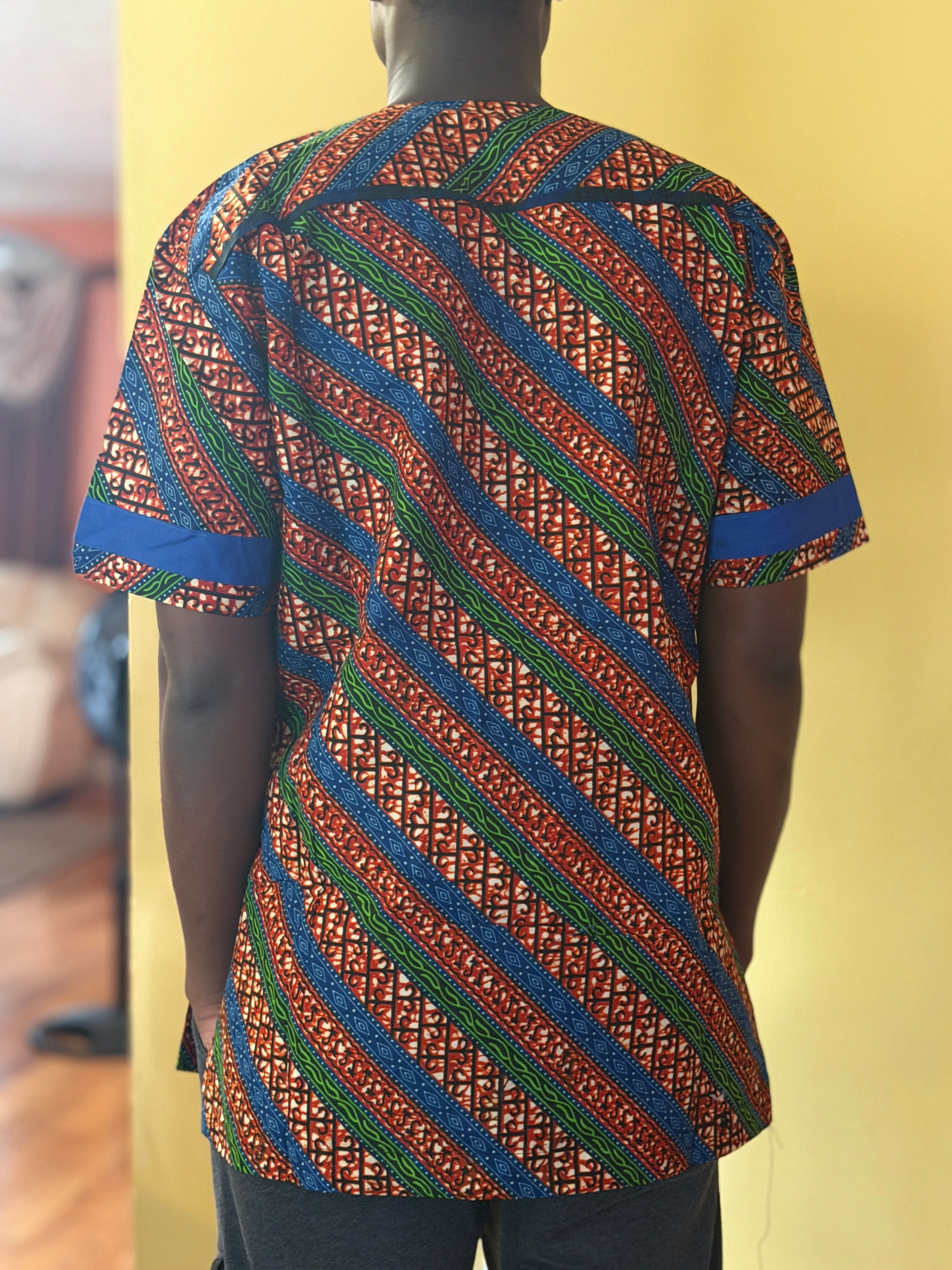 African wax shirts size XL
