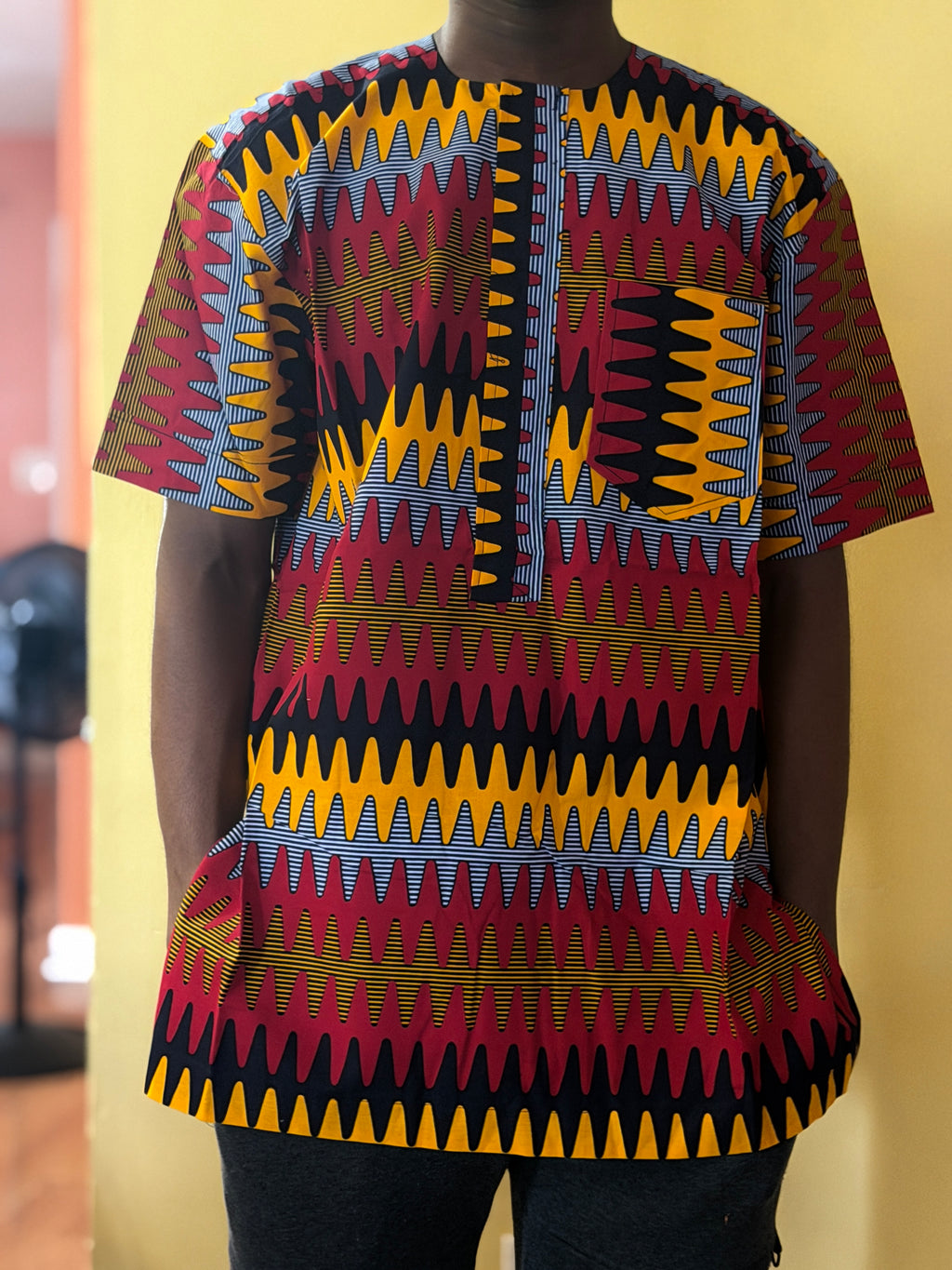 African wax shirts size L