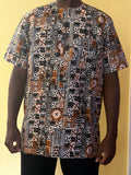 African wax shirt size XL