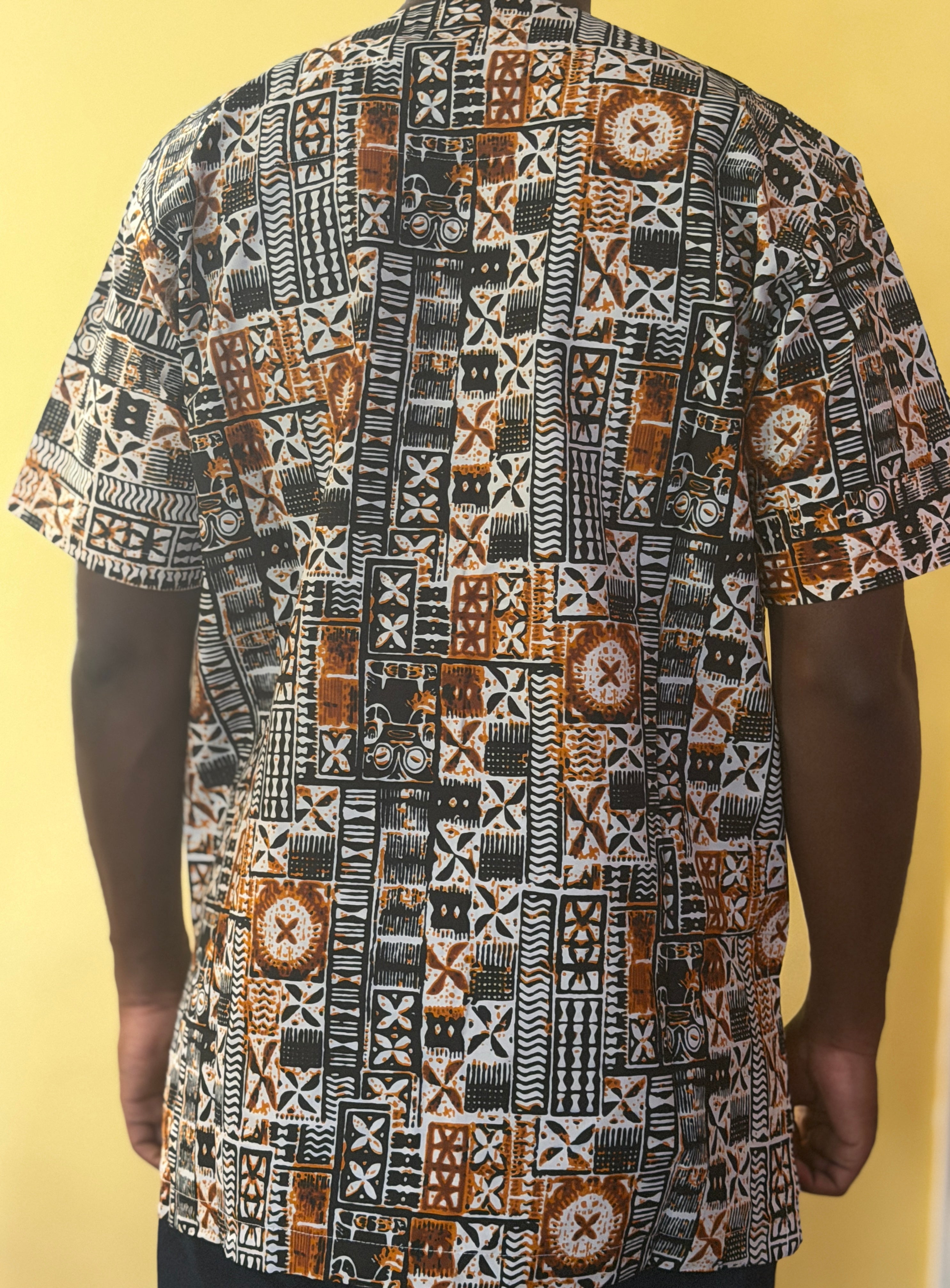 African wax shirt size XL