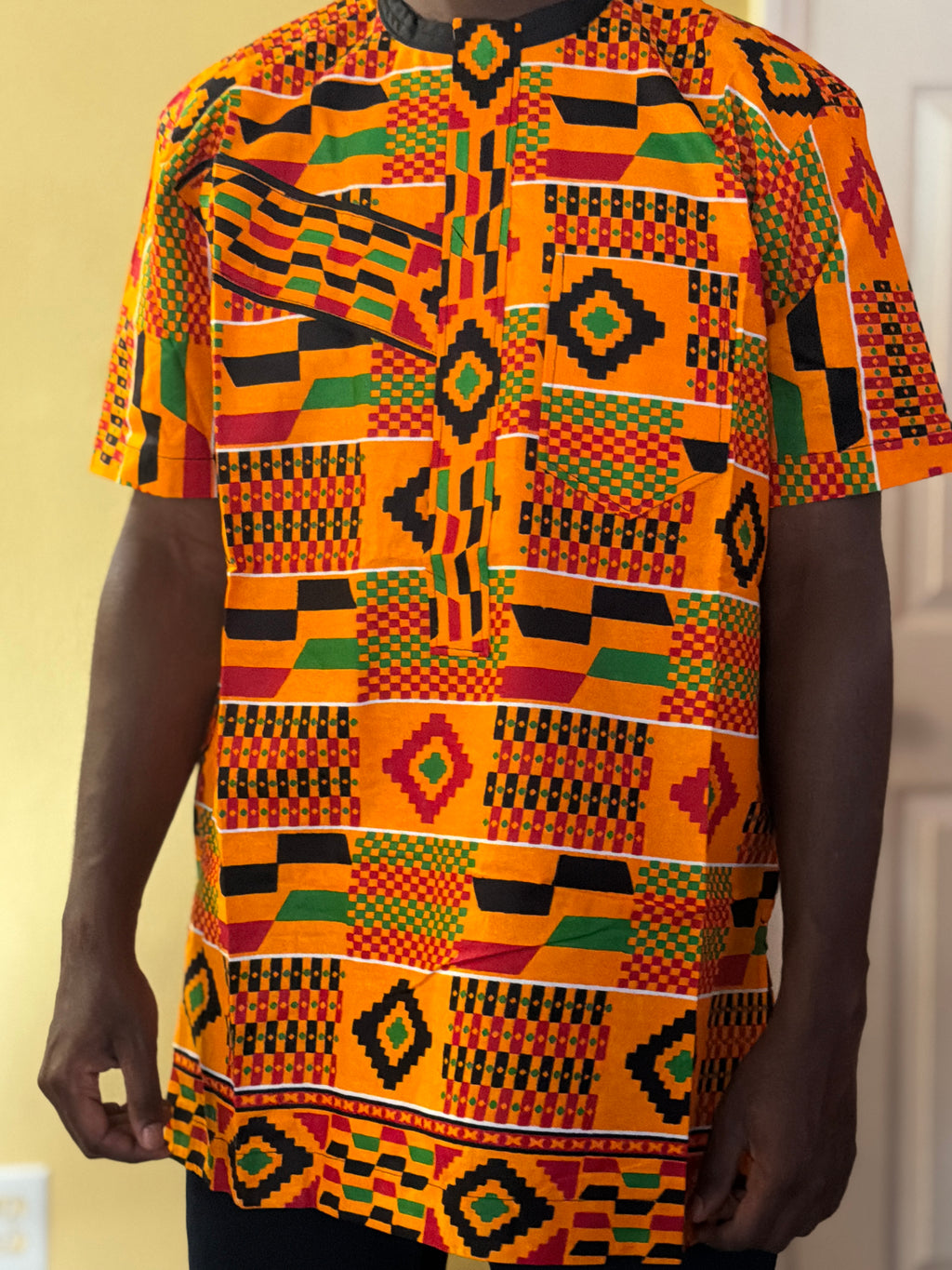 African wax shirts size XL