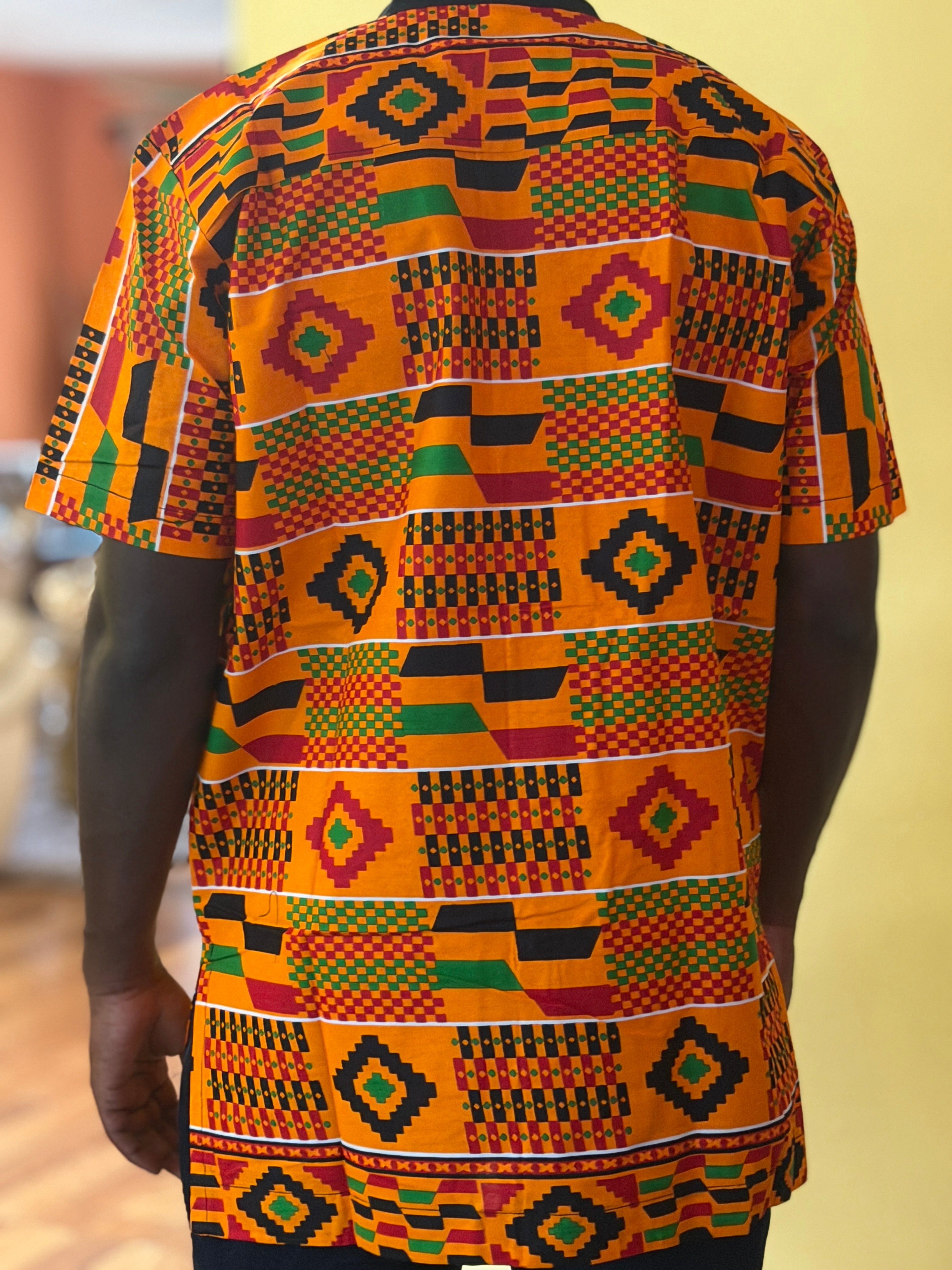 African wax shirts size XL