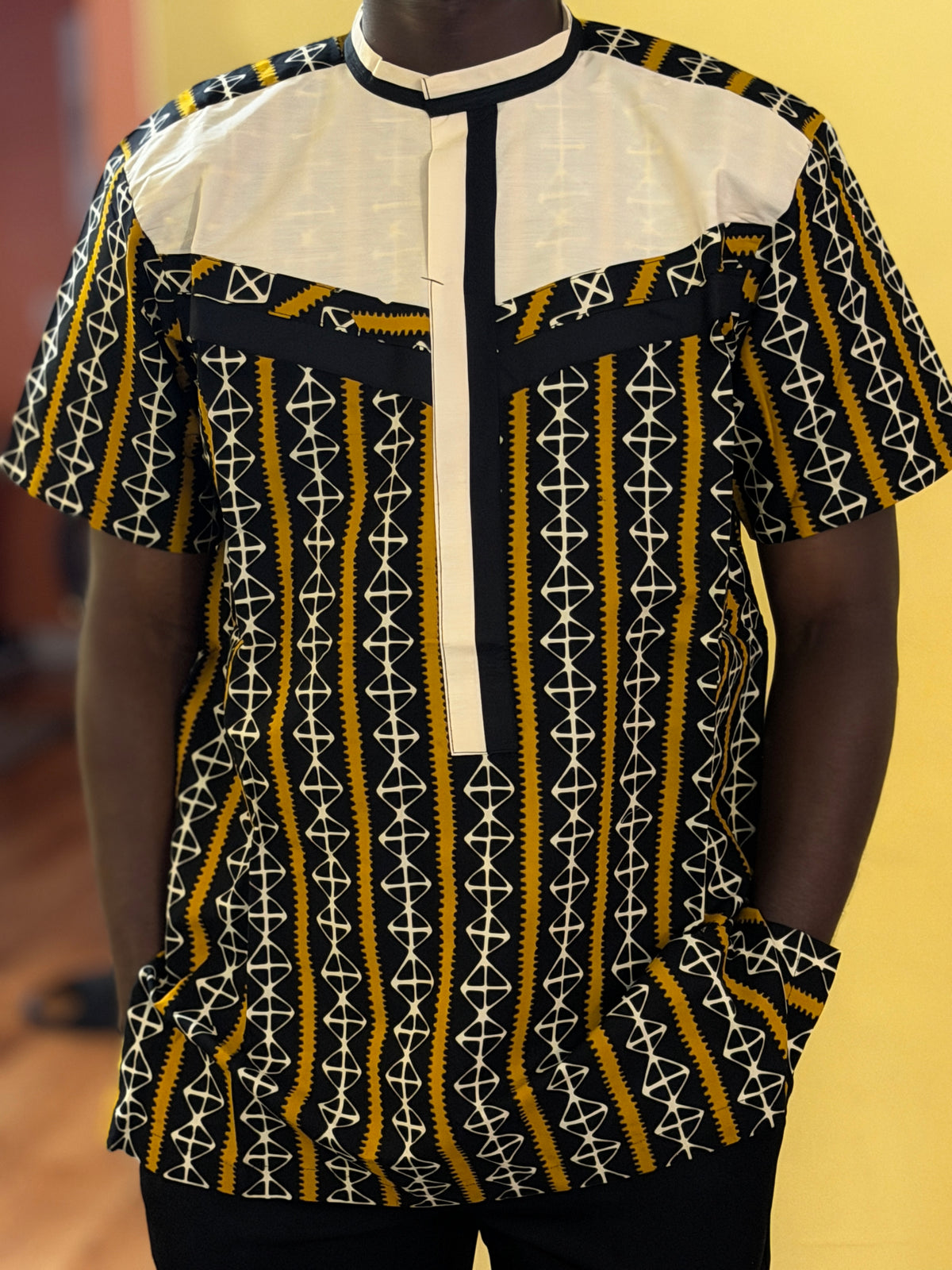 African wax shirt size L