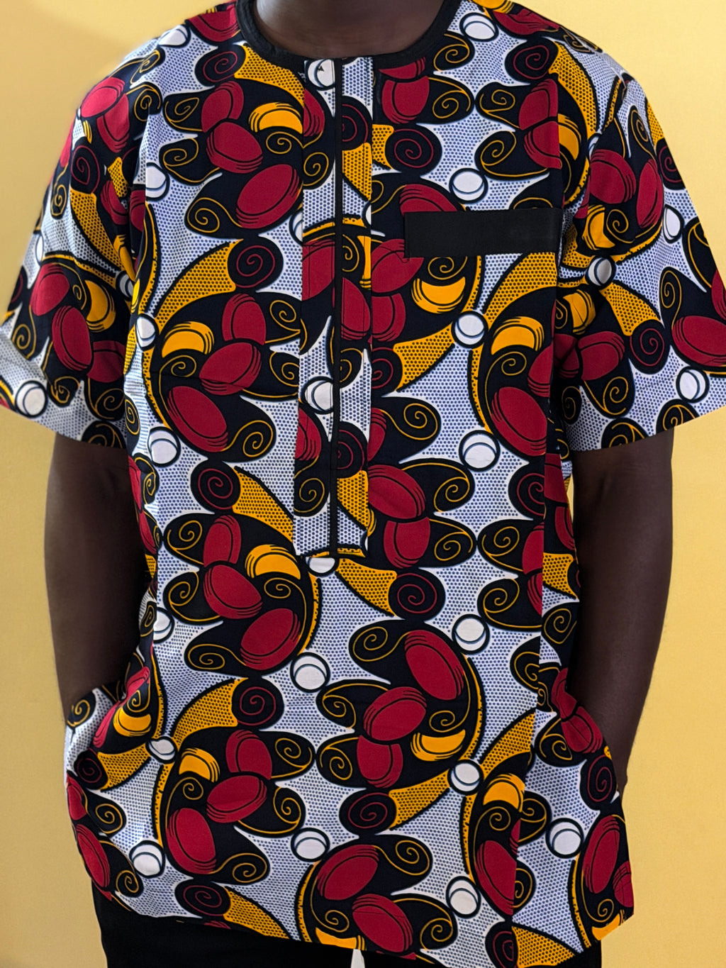 African wax shirt size XL