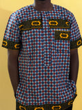 African wax shirt size L