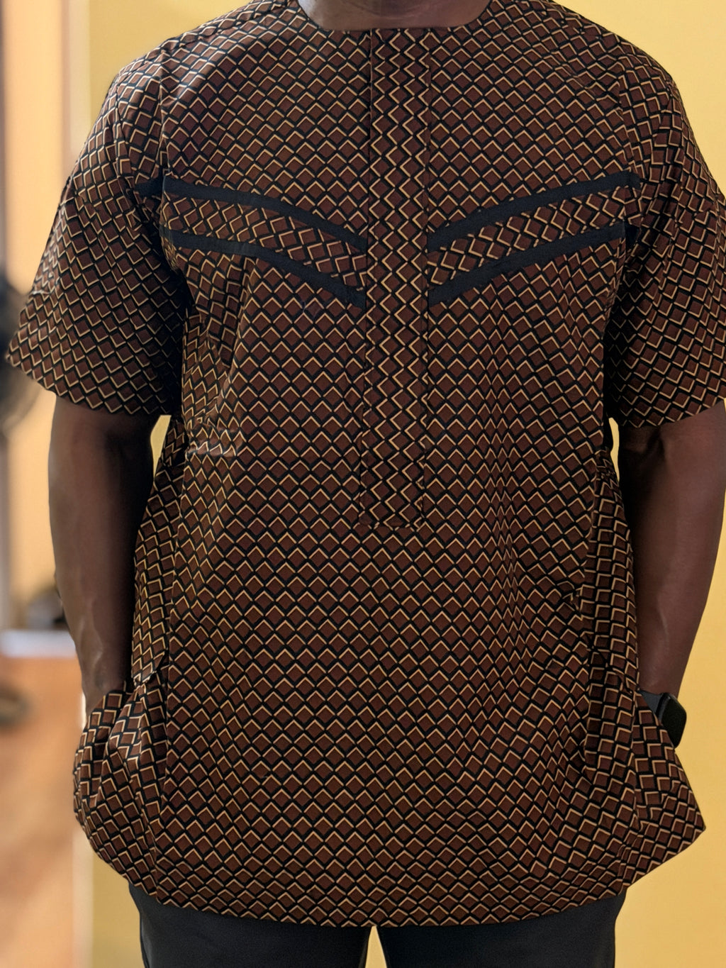 African wax shirt size XXL