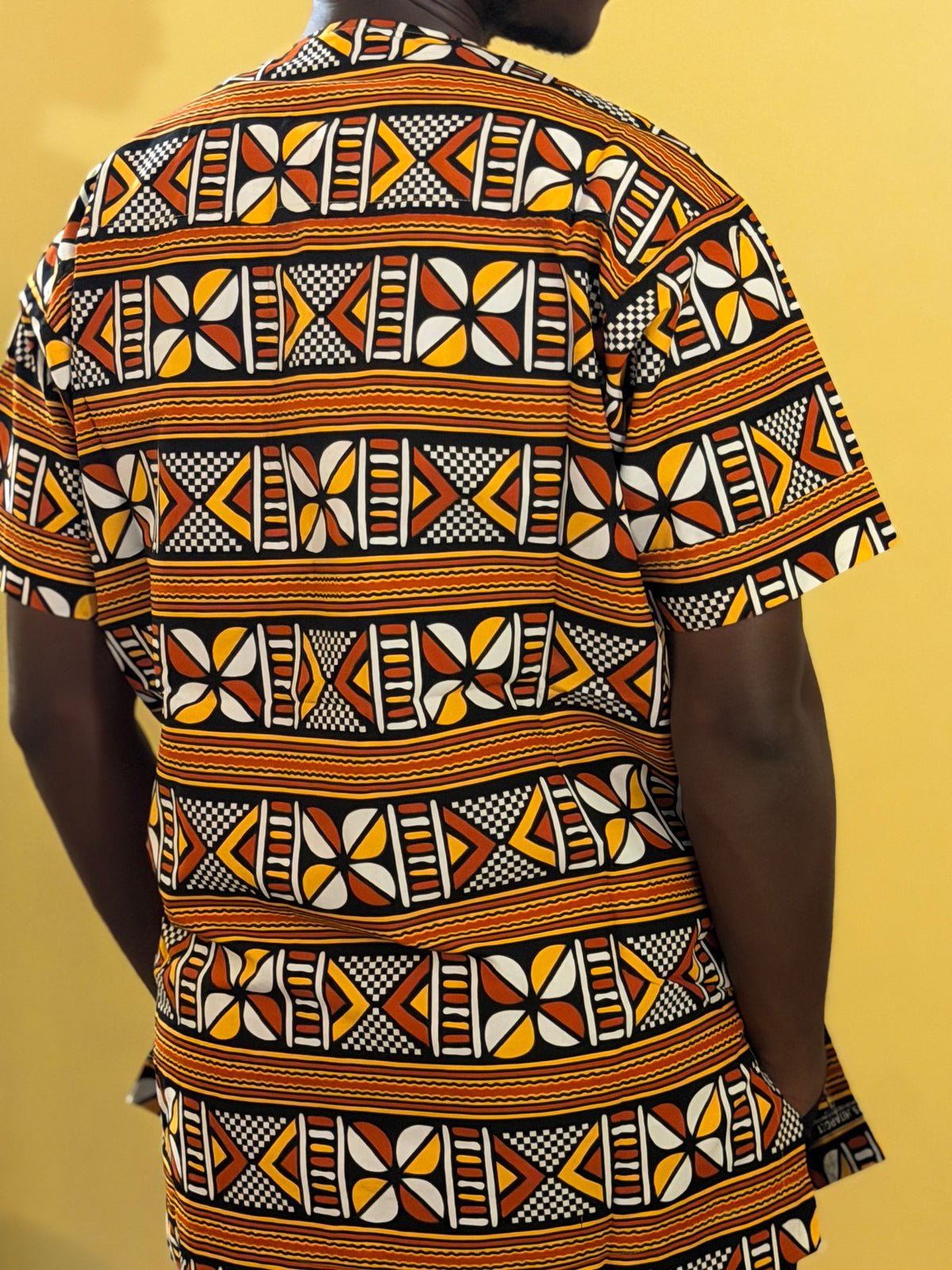 African wax shirt size XL