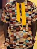 African wax shirt size XL