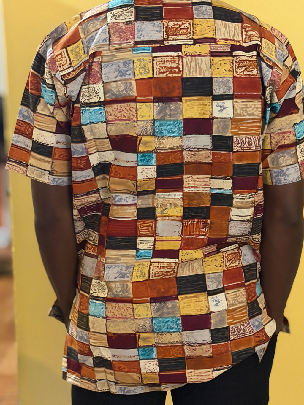African wax shirt size XL
