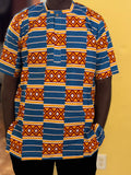 African wax shirt size L