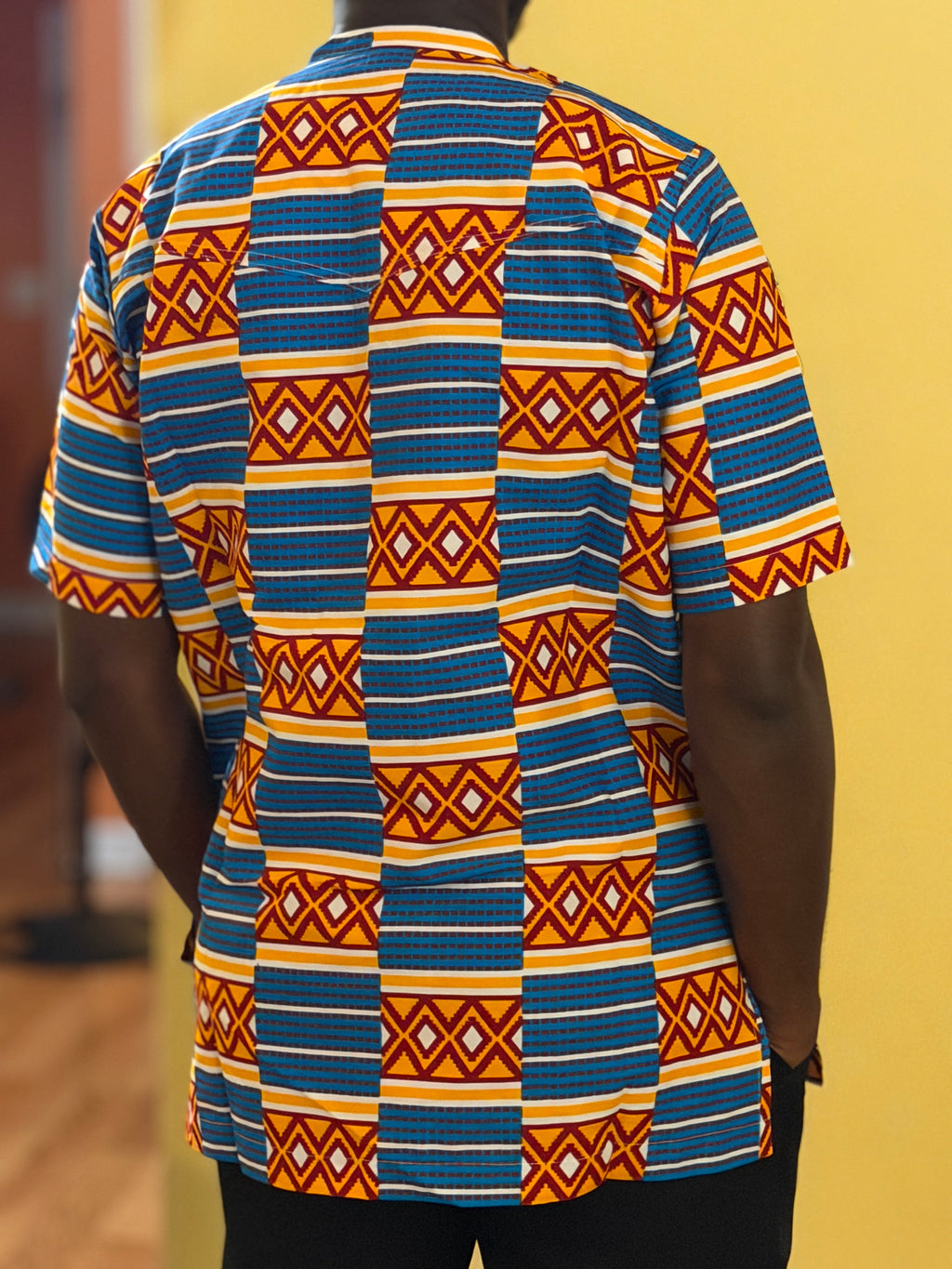 African wax shirt size L