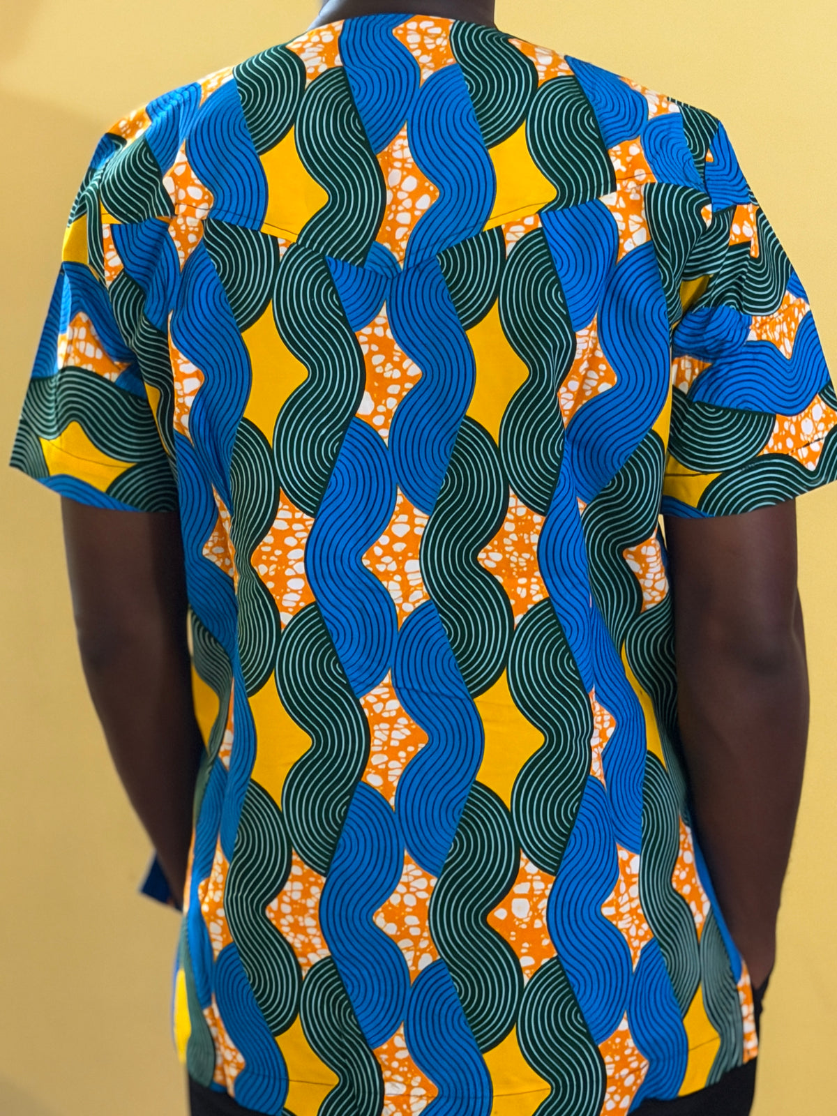 African wax shirt size L
