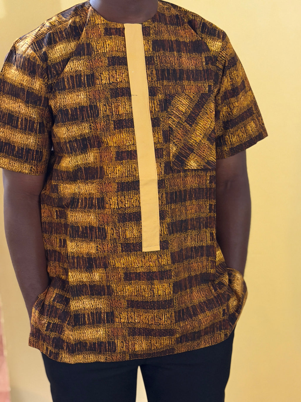 African wax shirt size L