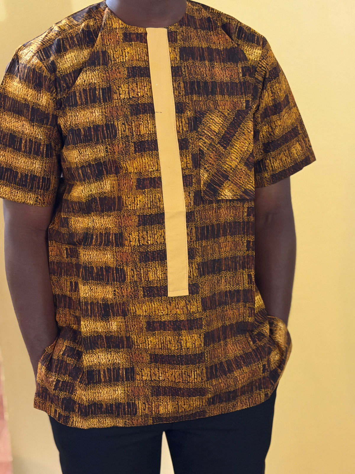 African wax shirt size L