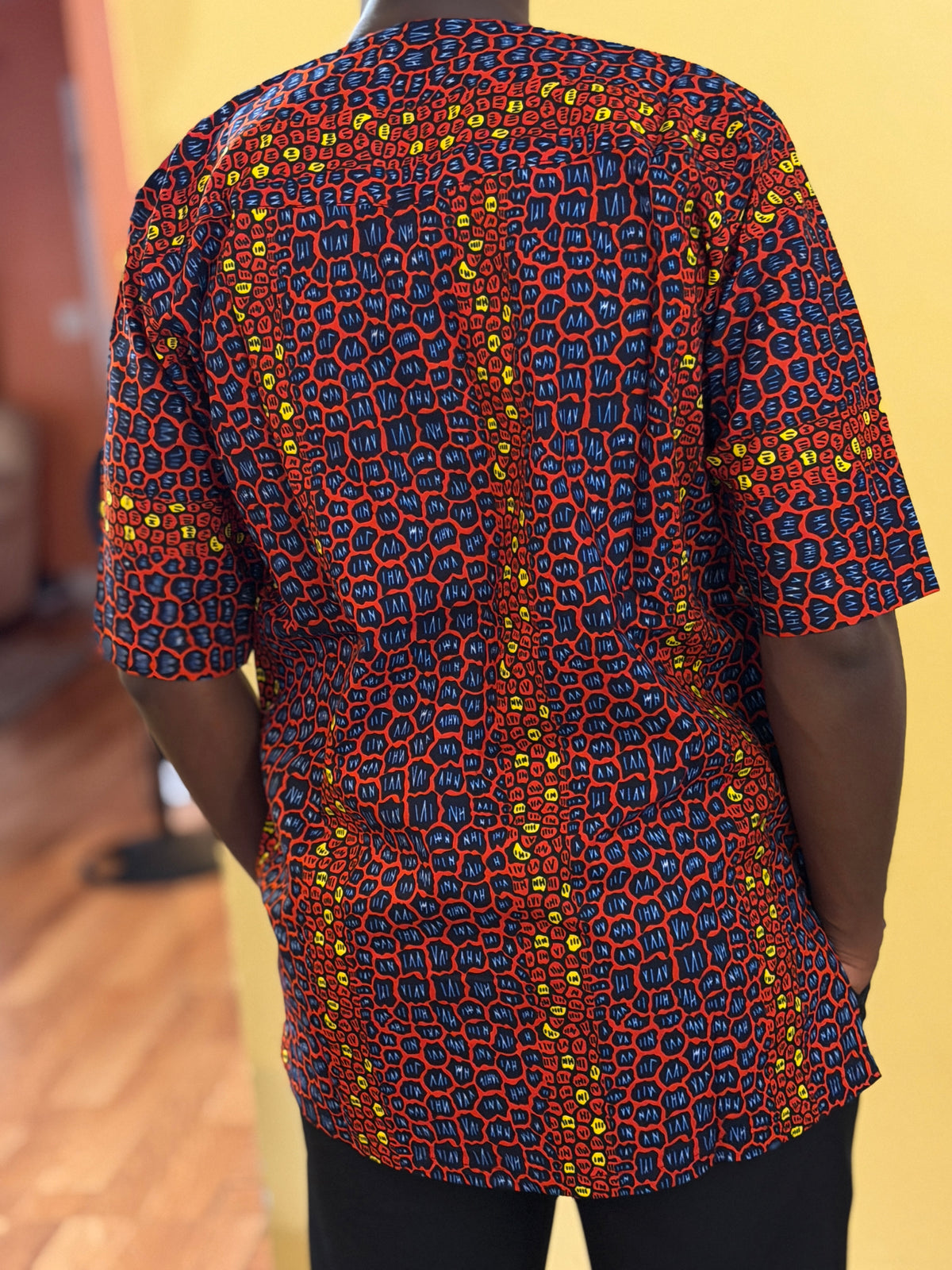 African wax shirt size L