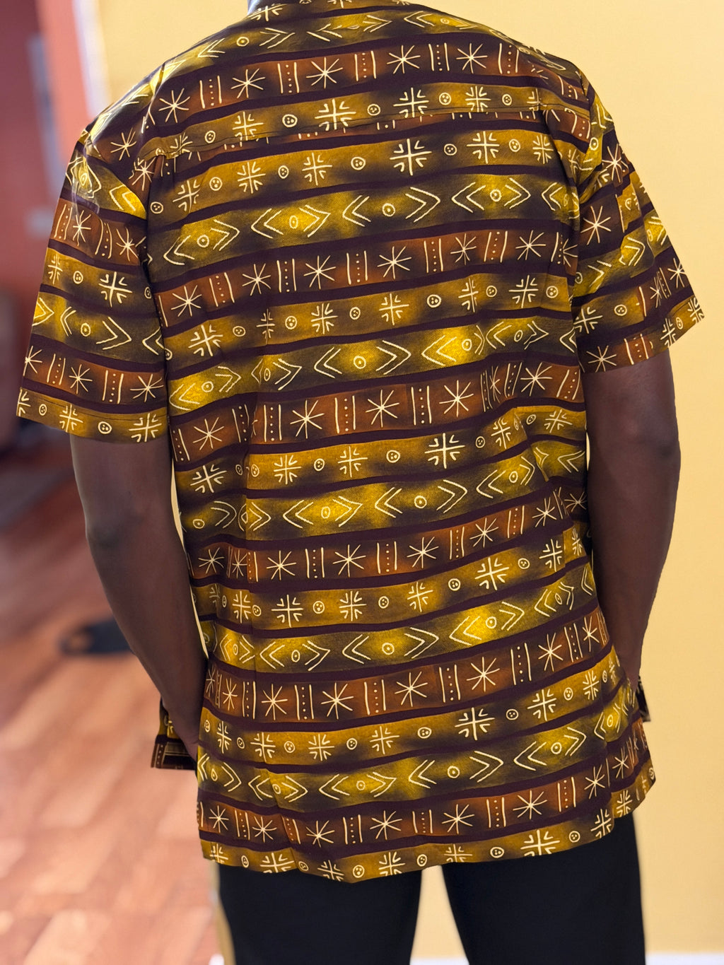 African wax shirt size L