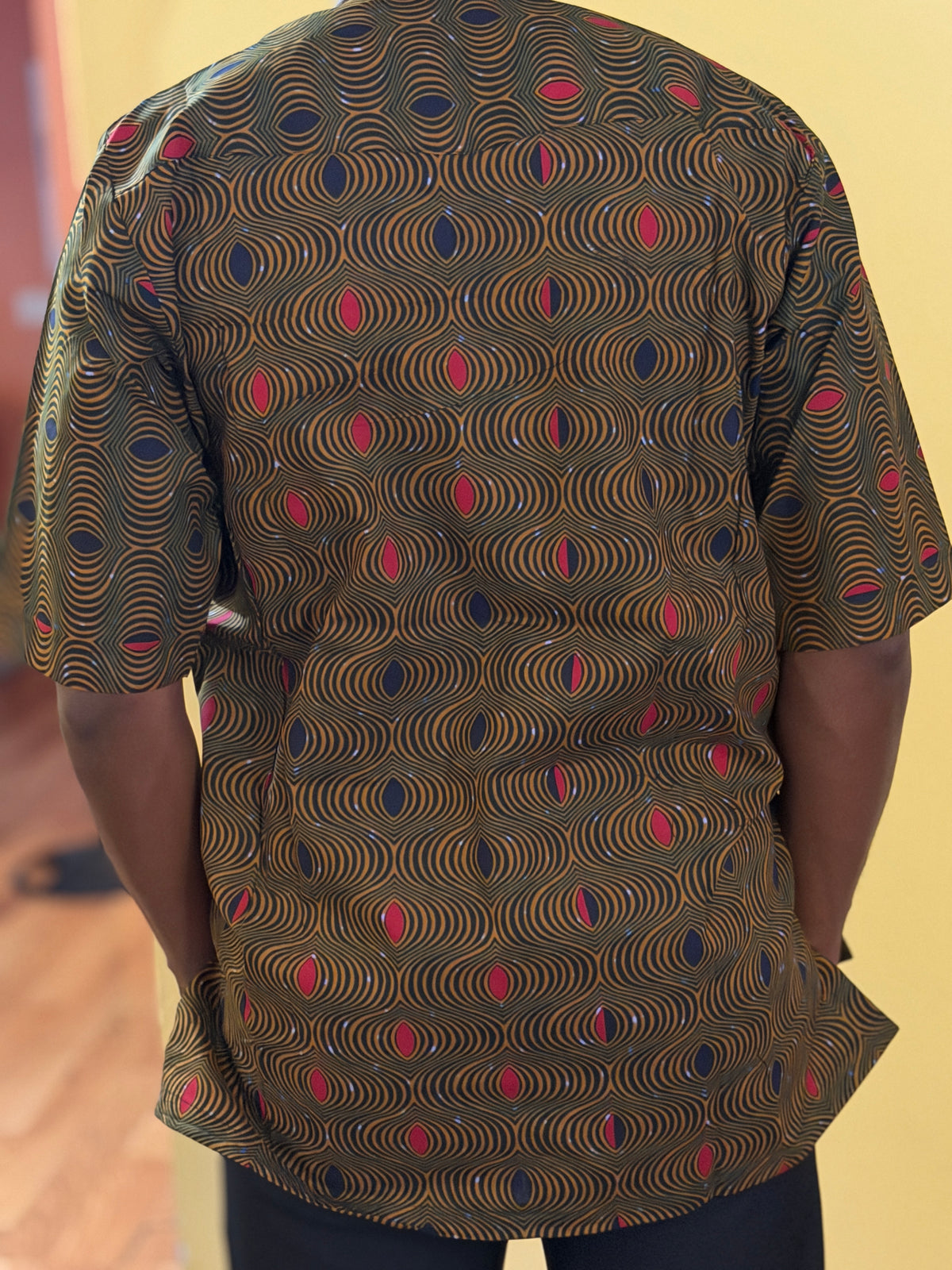 African wax shirt size L