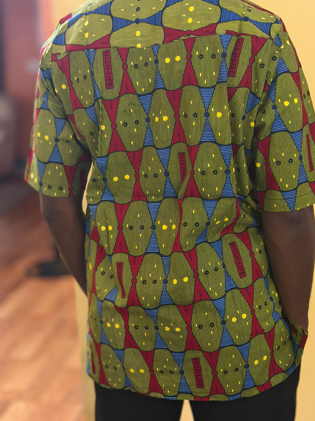African wax shirt size L