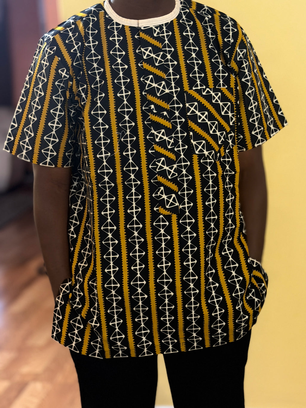 African wax shirt