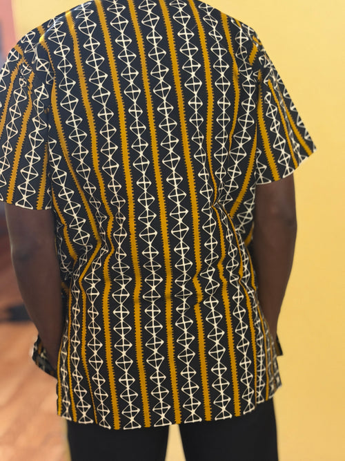 African wax shirt