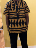 African wax shirt size L