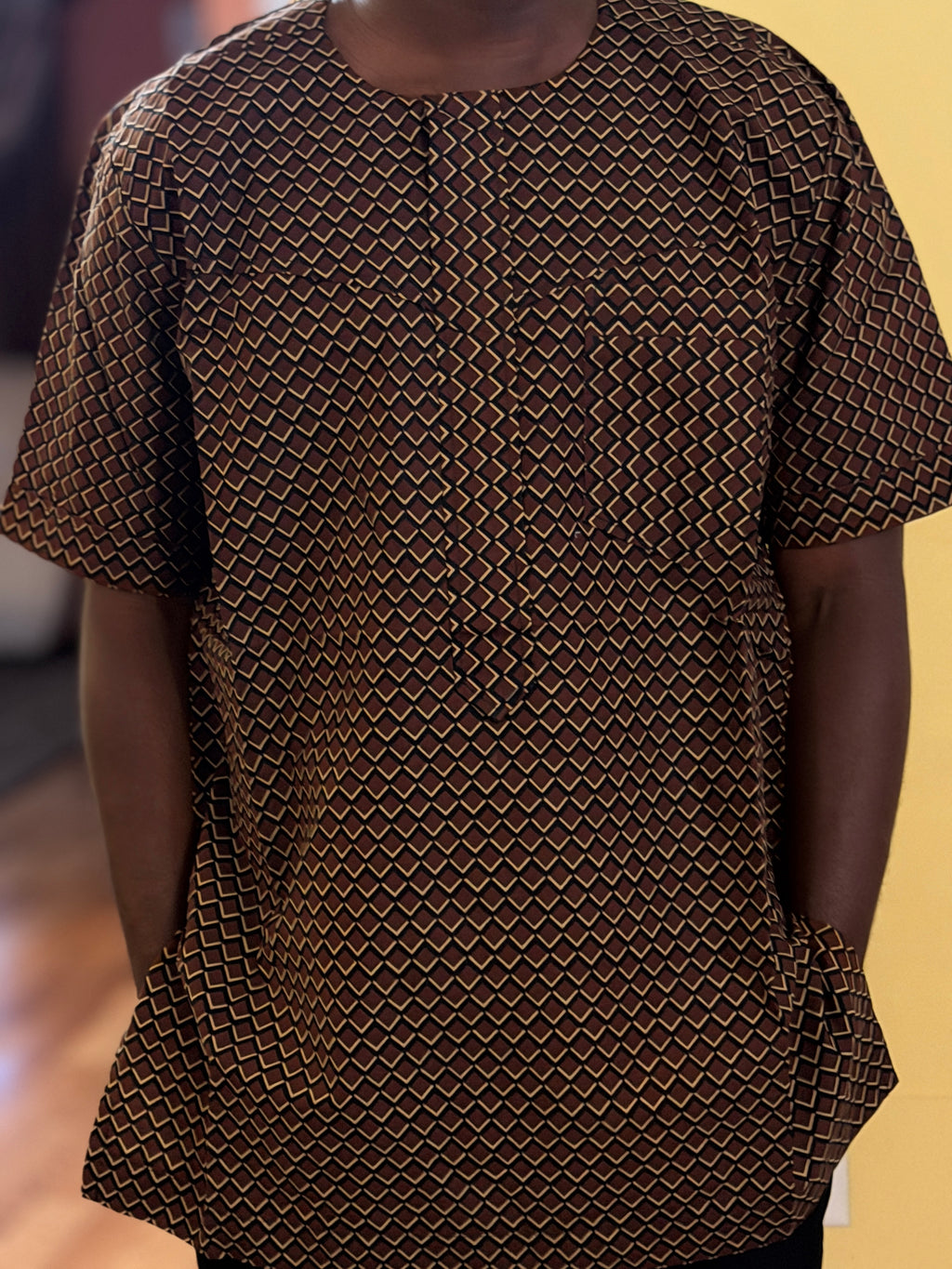 African wax shirt size XXL