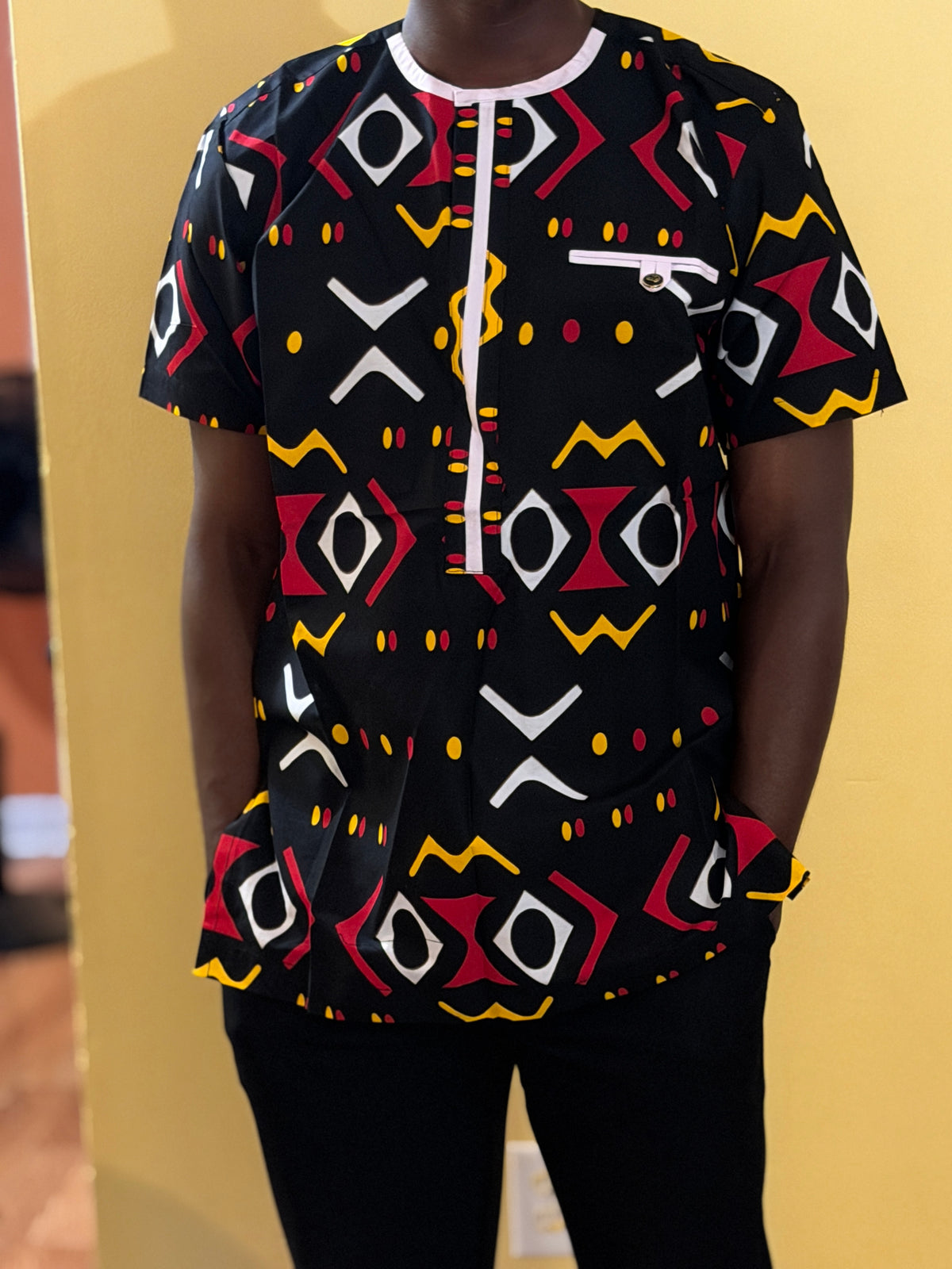 African wax shirt size XL