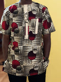 African wax shirt size L