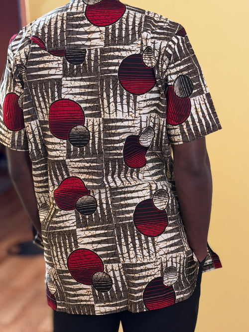 African wax shirt size L