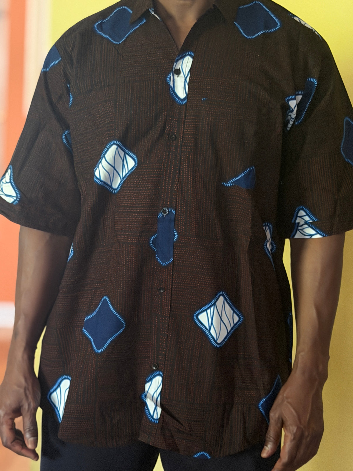 African wax shirt size XXL